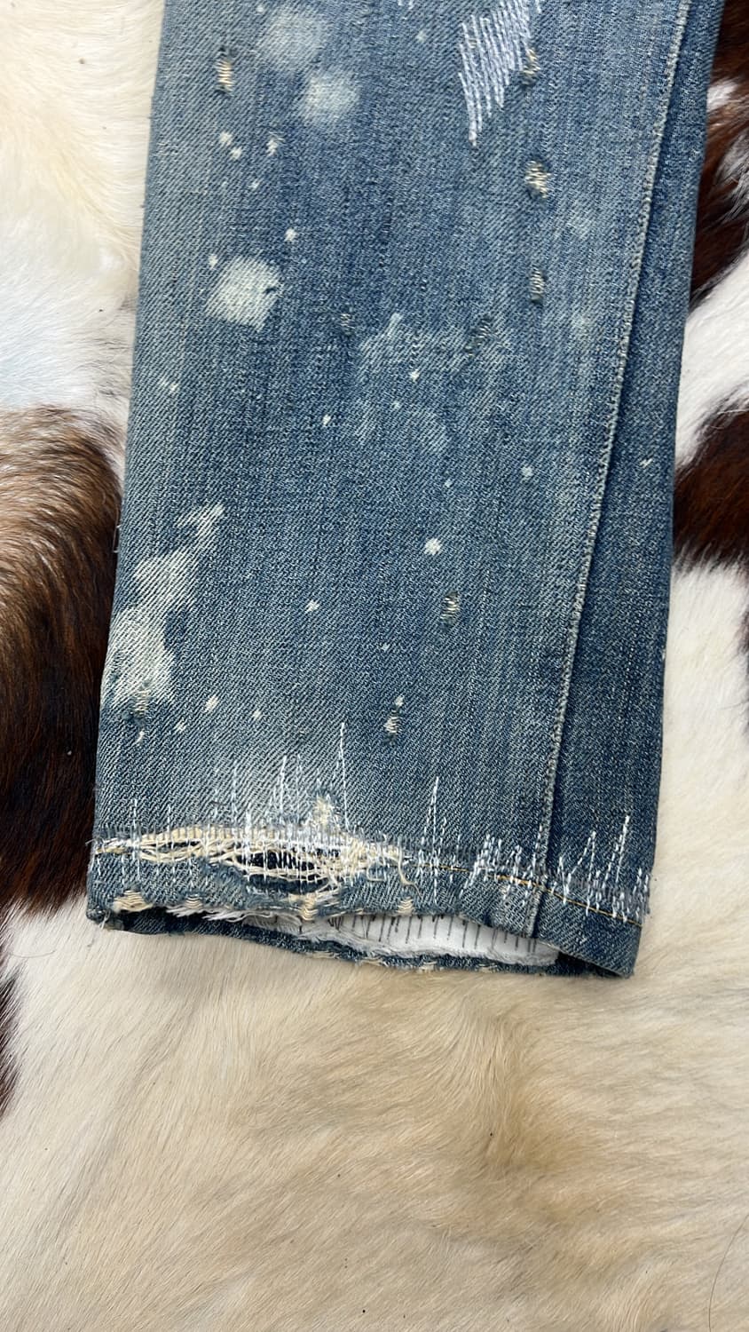 돌체앤가바나 00s 리페어 디스트레스 스키니 진 상품이미지3