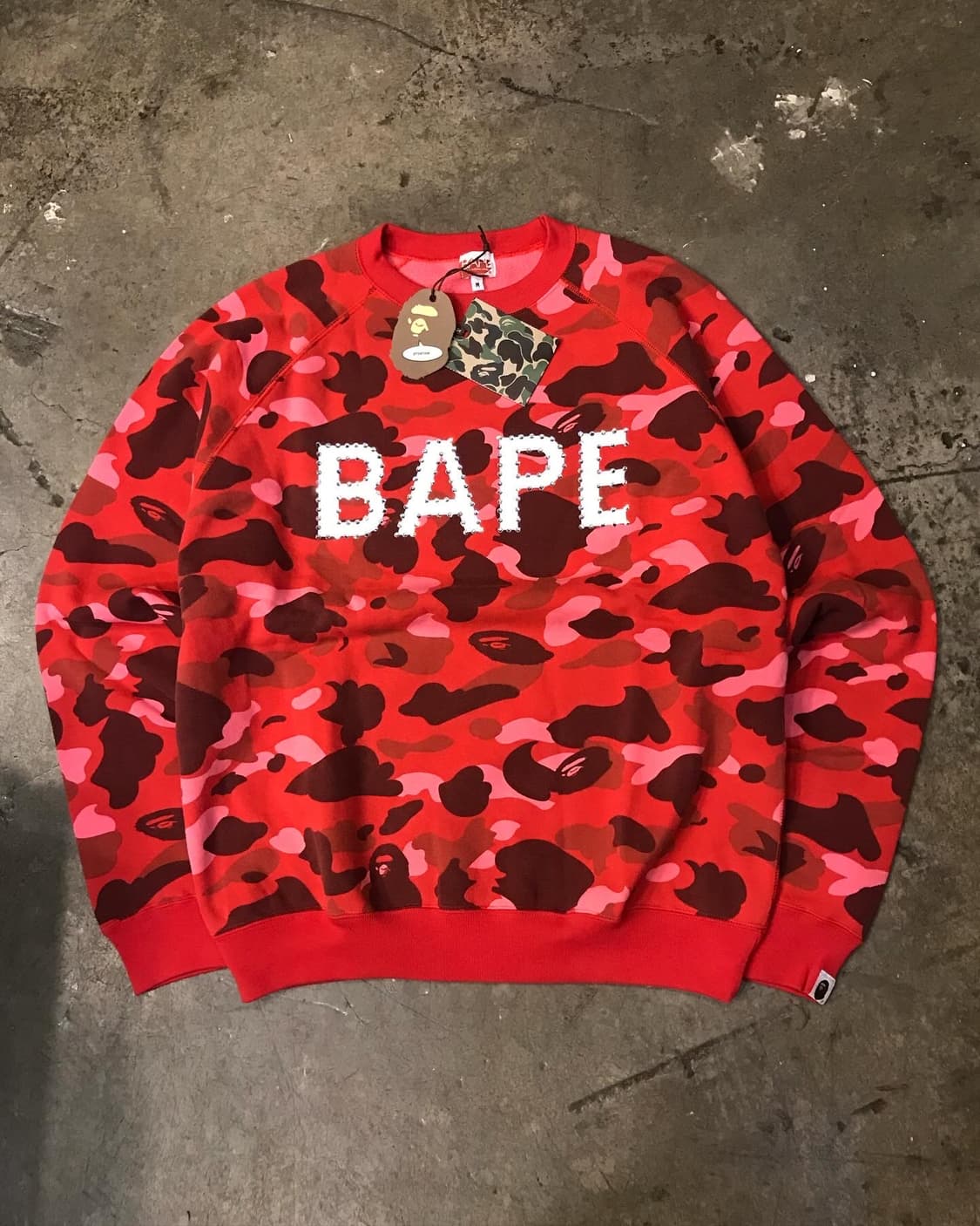 Bape X Swarovski Logo Sweat Shirts (새상품) 상품이미지6