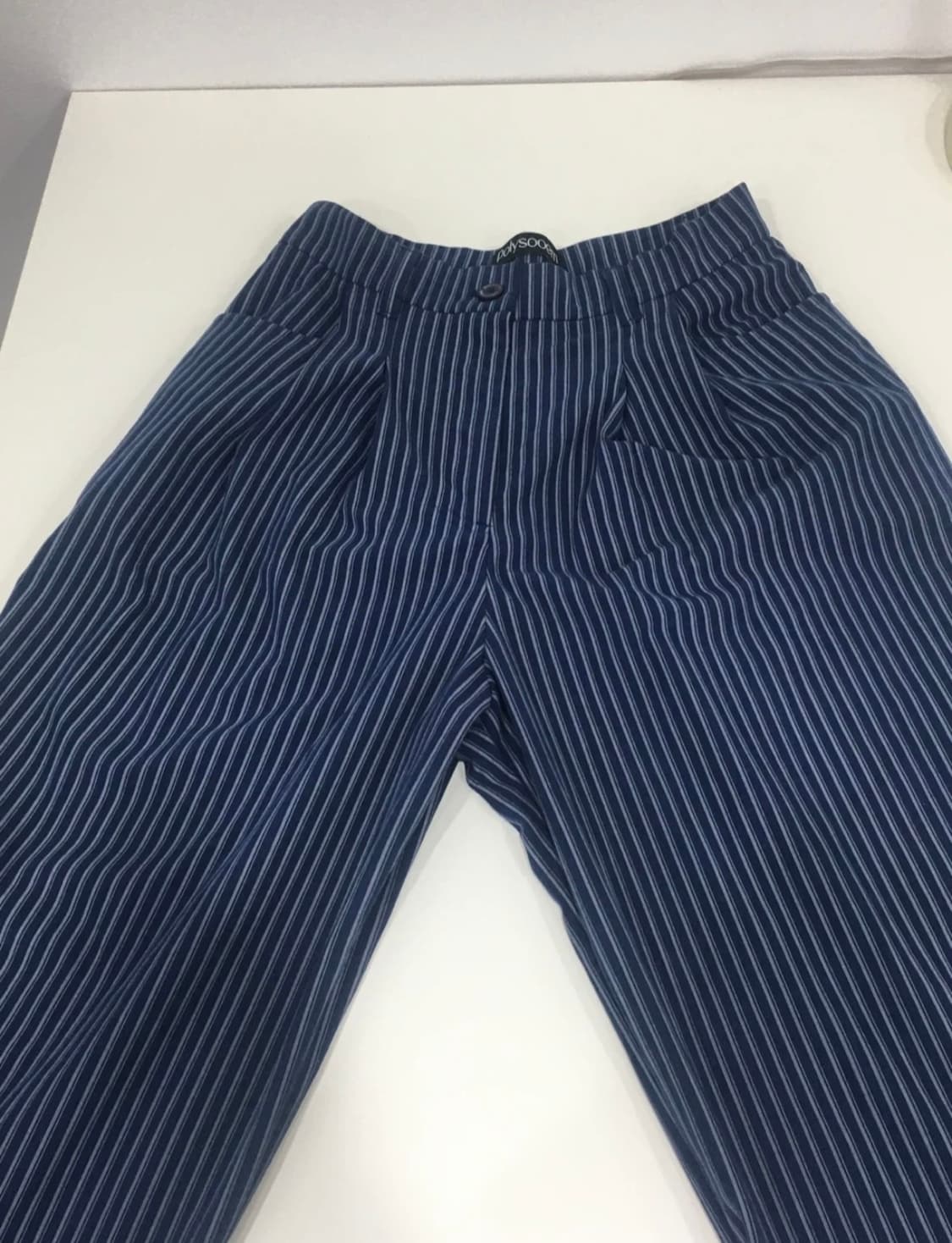 폴리수엠 stripe oversized tuck pants 상품이미지4