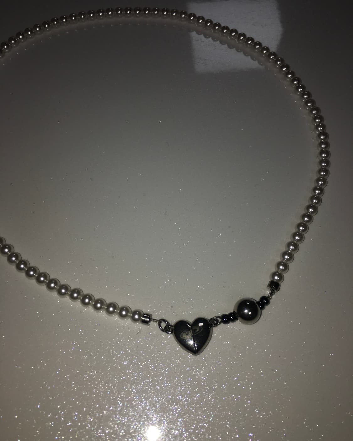 magnet heart necklace 상품이미지1