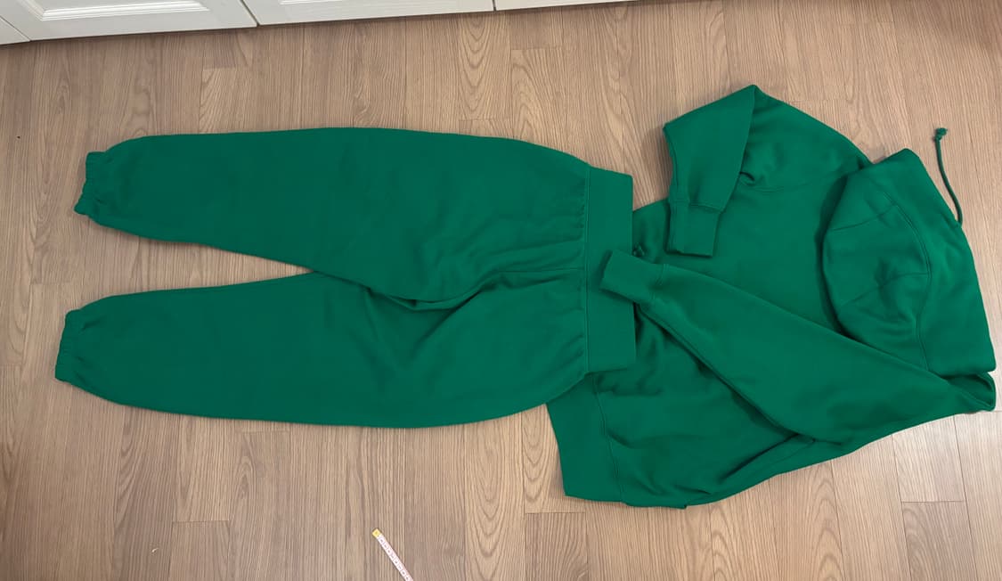 미착용 나이키 기모 후드티 조거팬츠 오버핏 와이드핏 여성s이지만m 상품이미지4