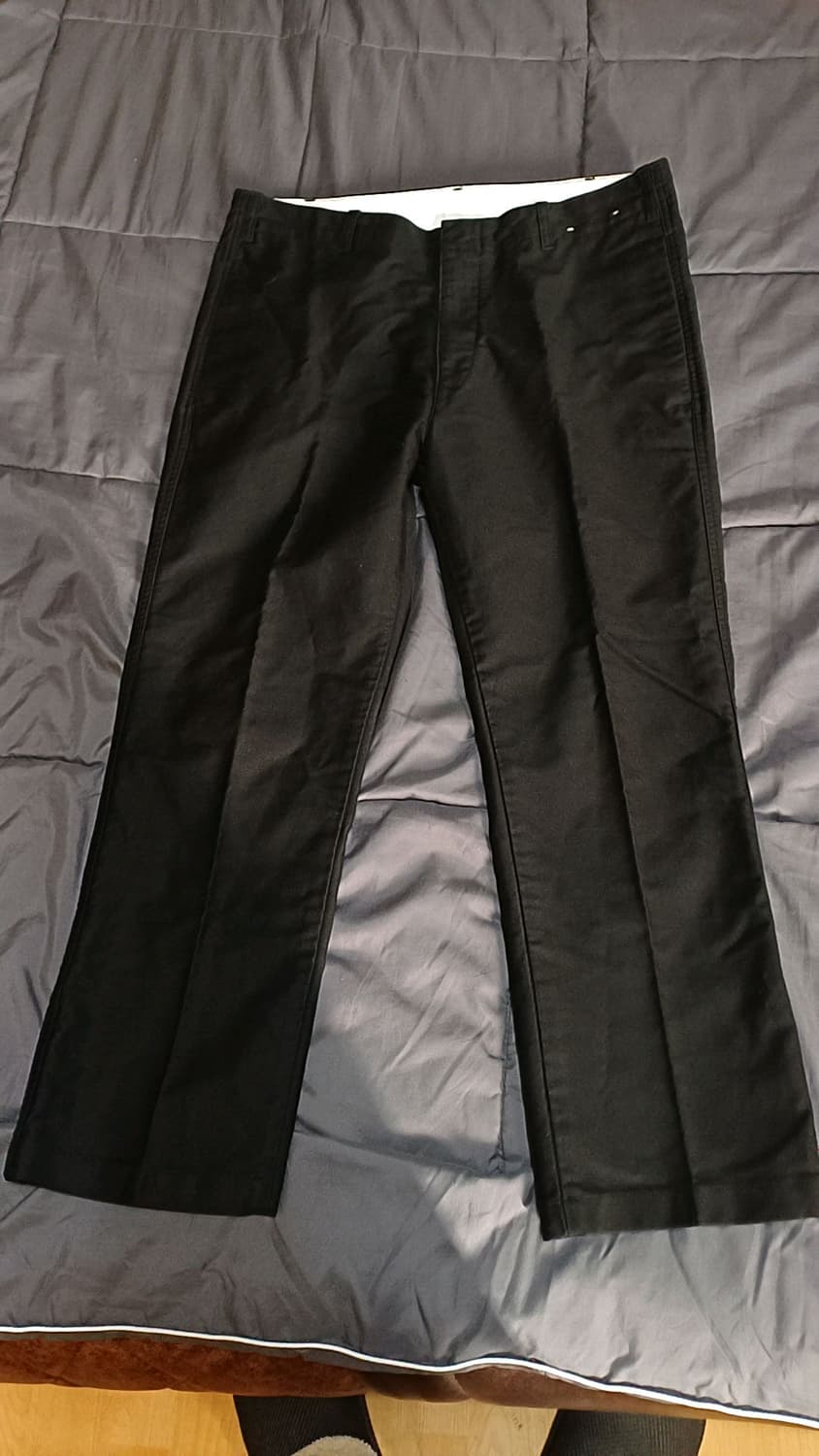 유니클로 블랙면바지 33인치 기장94 상품이미지1