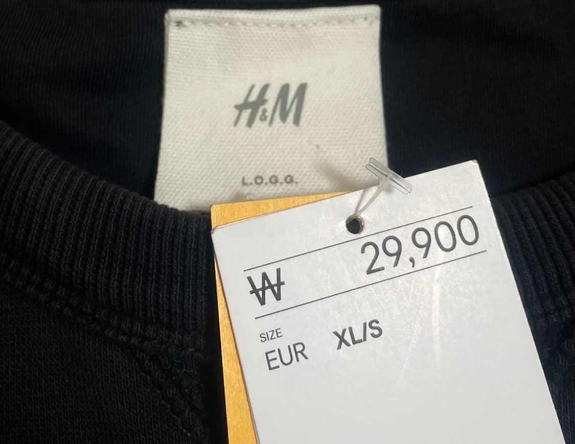 H&M 루즈핏 맨투맨 상품이미지5