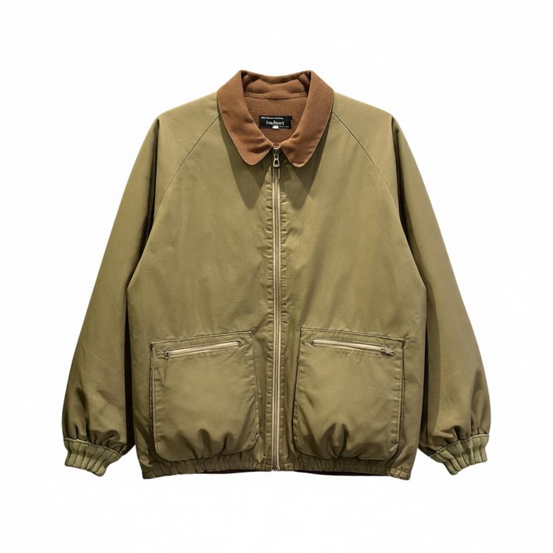 JPN VINTAGE 데님 투톤 바시티 워크자켓 소매배색 자수 디테일 상품이미지1