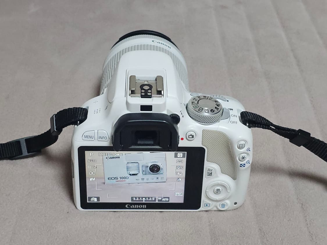 캐논 EOS 100D 화이트 색상 DSLR 카메라 상품이미지6