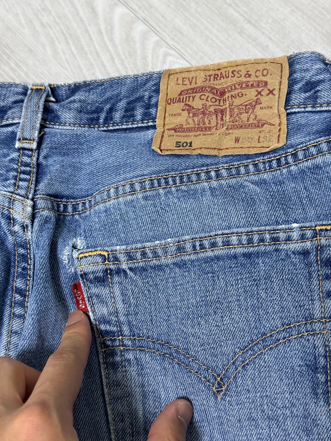 (유럽) 빈티지 리바이스 501 데님팬츠 상품이미지5