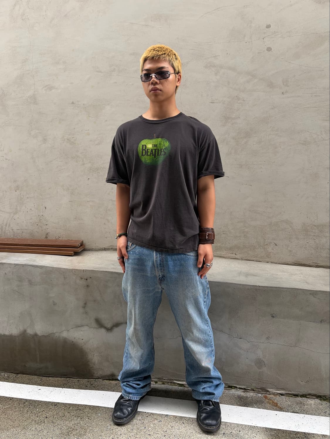 00’s Beatles Apple Records logo print T 상품이미지2