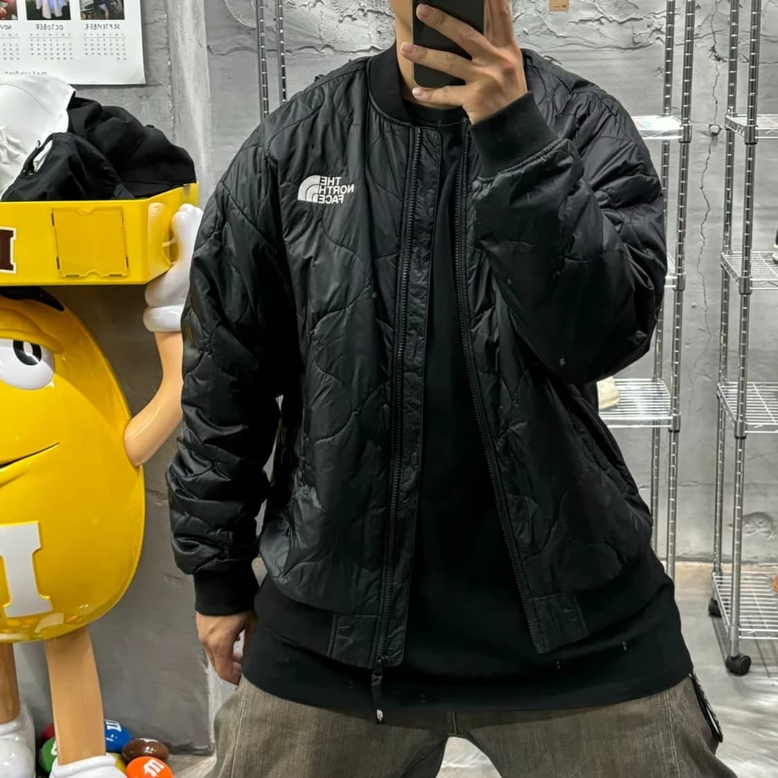 노스페이스 블랙 퀼팅 피스모 패디드 자켓 PN6061    상품이미지2