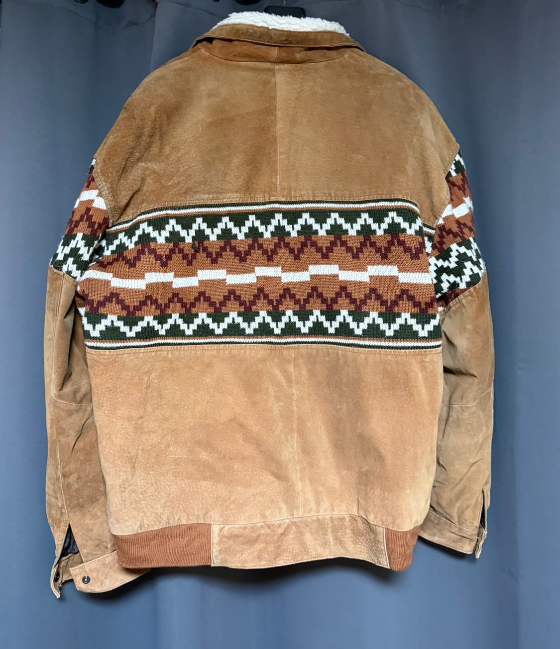 나바호 리얼레더 쉐르파 봄버자켓 상품이미지2