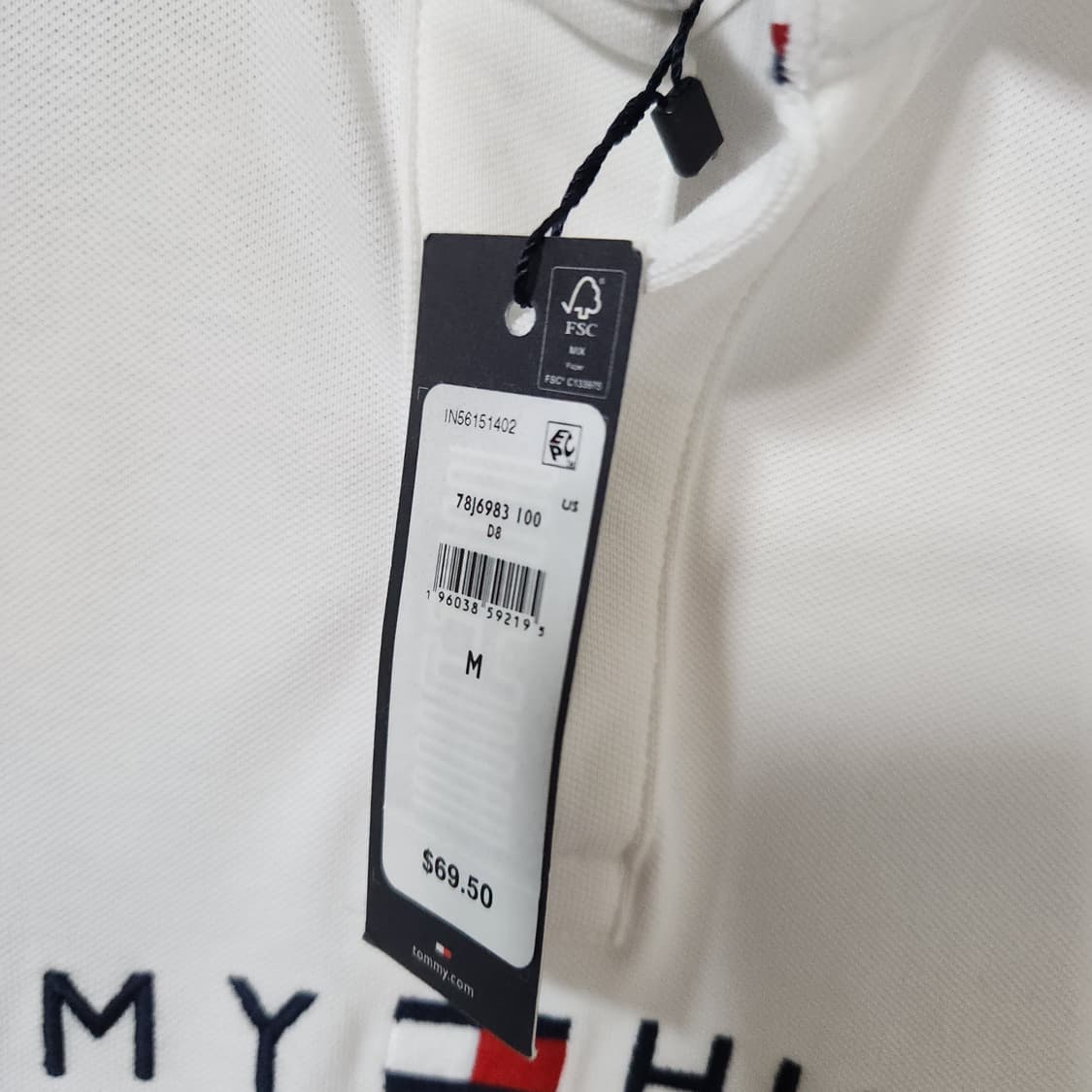 522A [M] 새제품 타미힐피거 반팔 카라티 상품이미지3