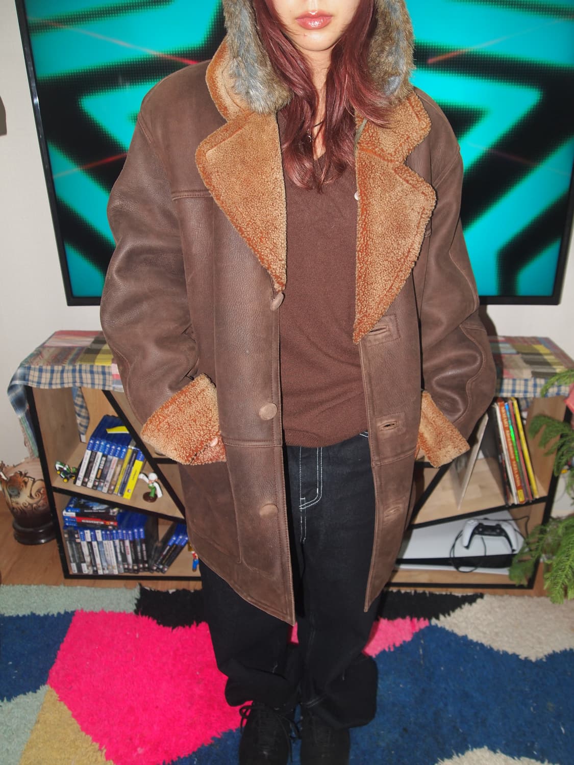 LAPOMME 90s 양가죽 무스탕 상품이미지5