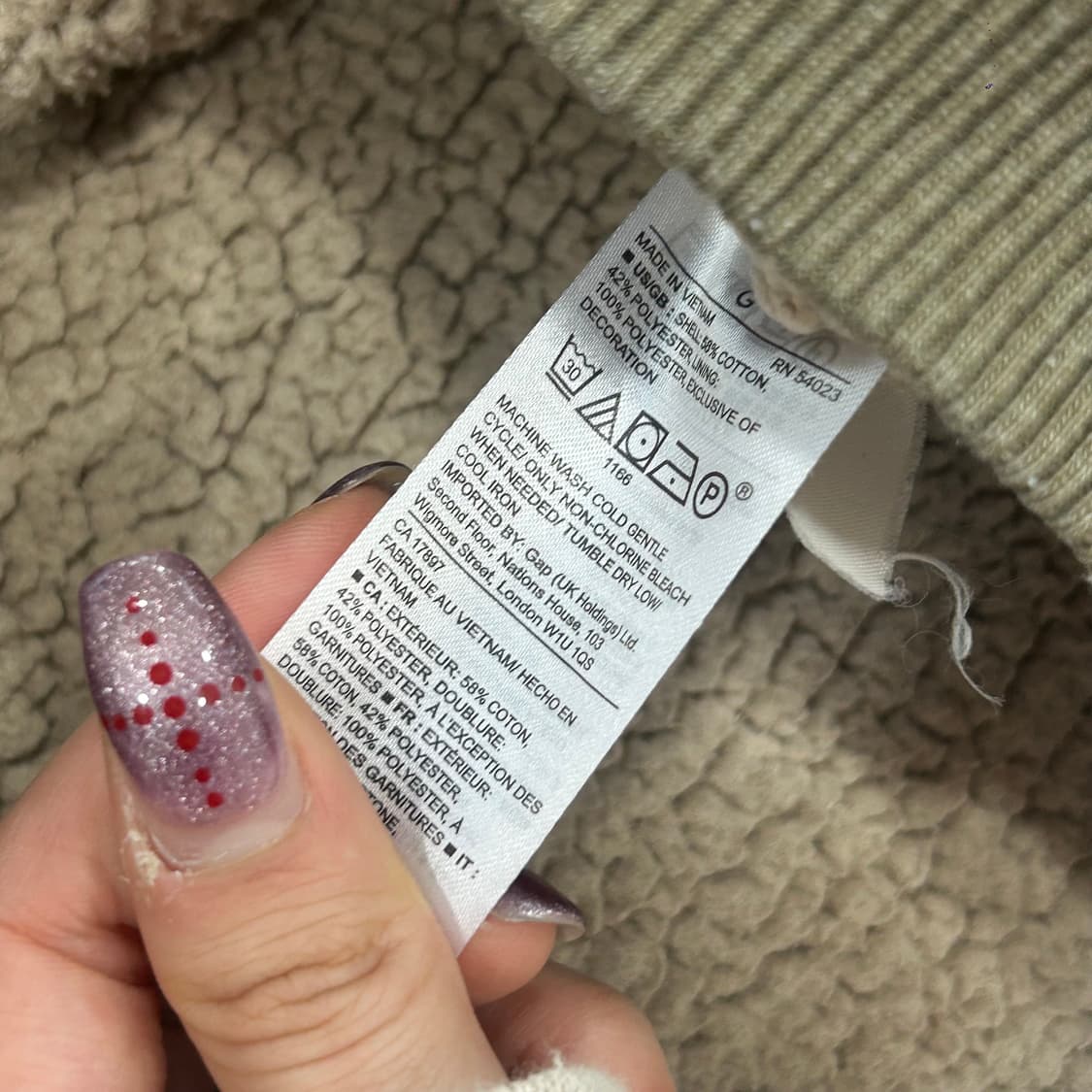 GAP 갭 블랙로고 카키 후드집업 상품이미지6