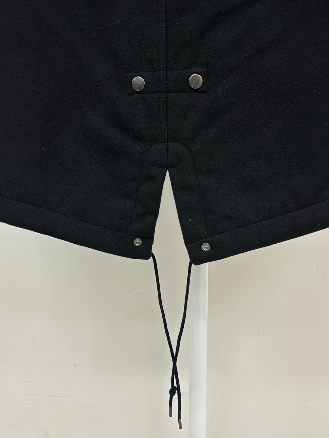 빈티지 블랙 하이넥 투웨이 점퍼 야상 상품이미지9