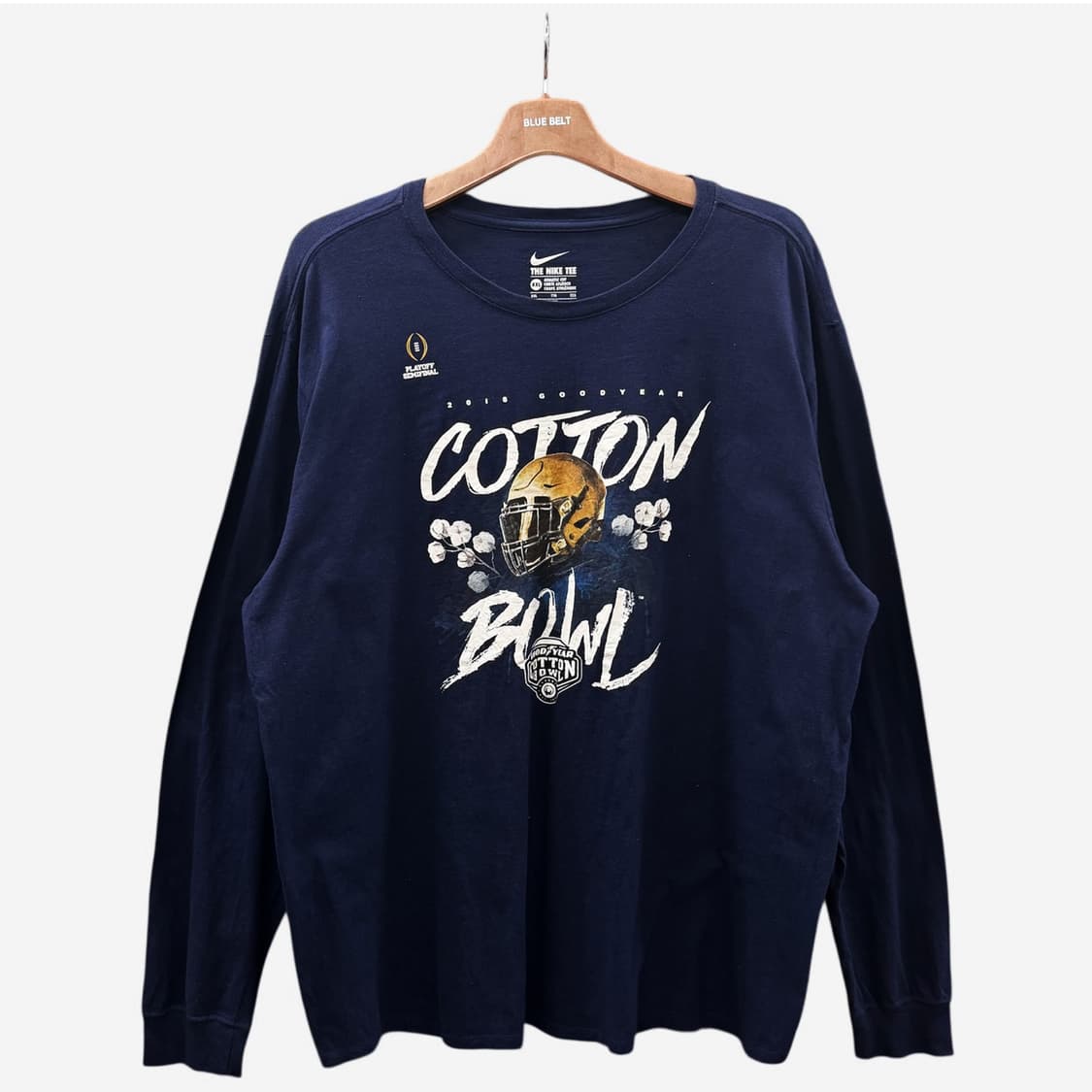 나이키 롱슬리브 칼리지 풋볼 레터링 디테일 네이비 상품이미지1