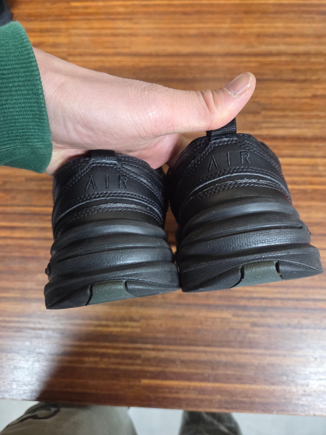 나이키 에어 모나코 가죽 블랙 250 상품이미지4