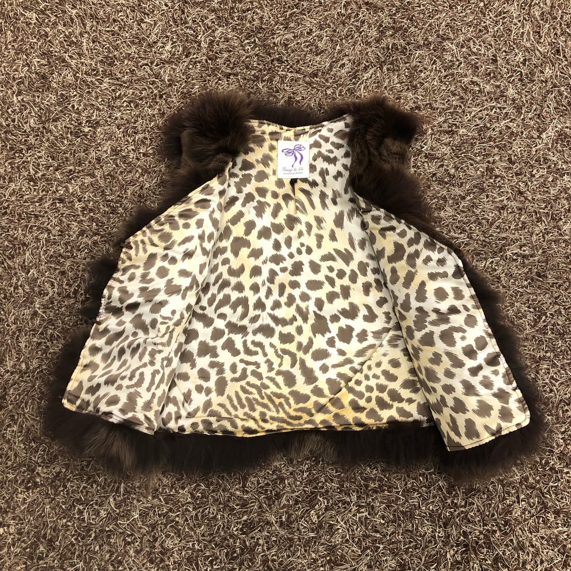 Bany&Co 폭스 퍼 베스트 자켓 상품이미지2