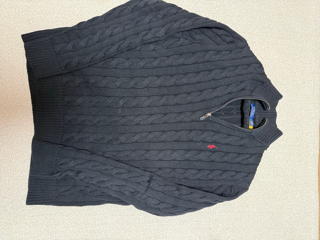 폴로랄프로렌 꽈배기반집업니트 L 상품이미지1