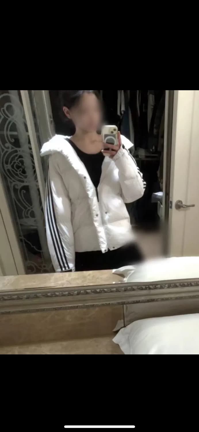 아디다스 3S 퍼프 다운 자켓 화이트 - KR 사이즈 상품이미지1