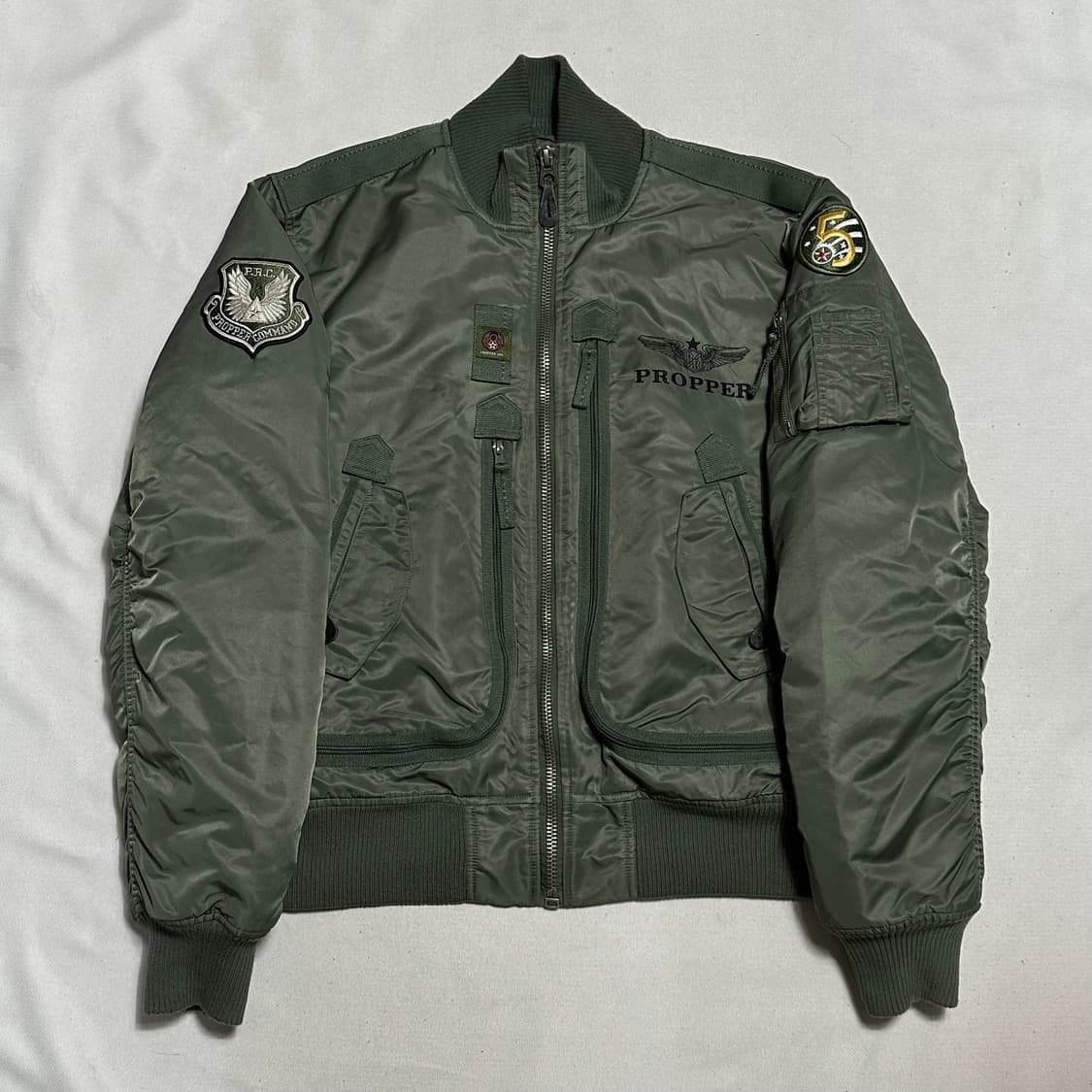XXL 프로퍼 US 에어포스 카키 항공 자켓 상품이미지2