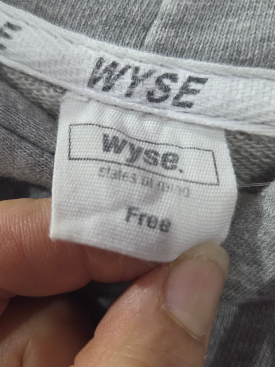 회색 후드티 상품이미지3