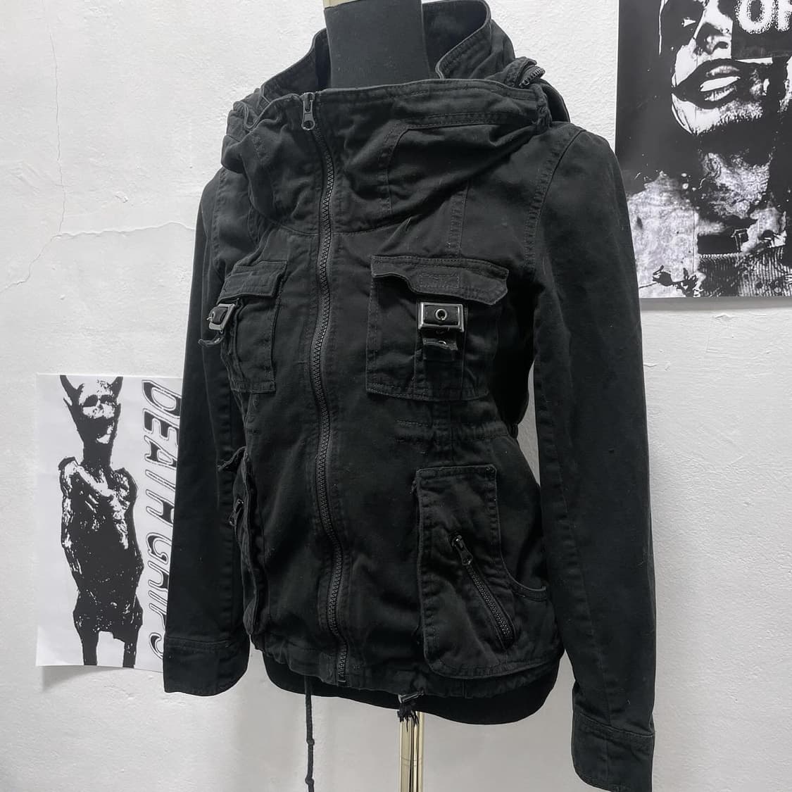 Black strap pocket jacket 상품이미지2