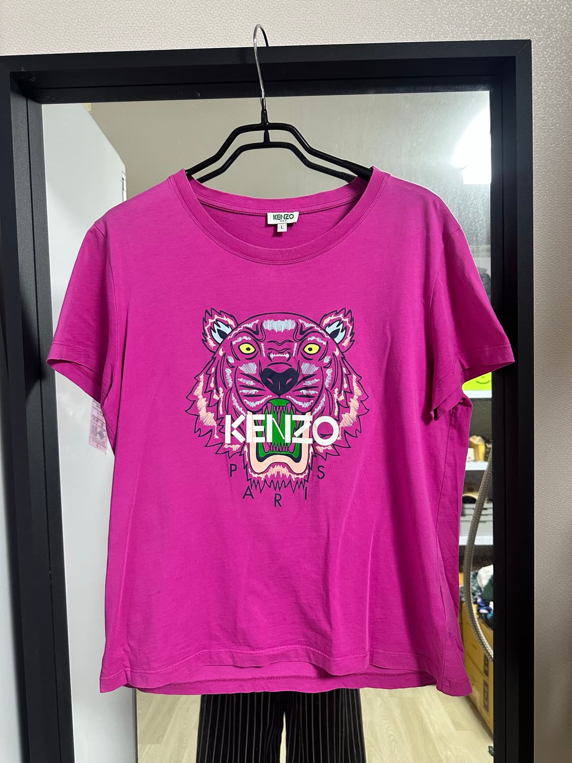 겐조 핑크 타이거 반팔티 L 상품이미지1