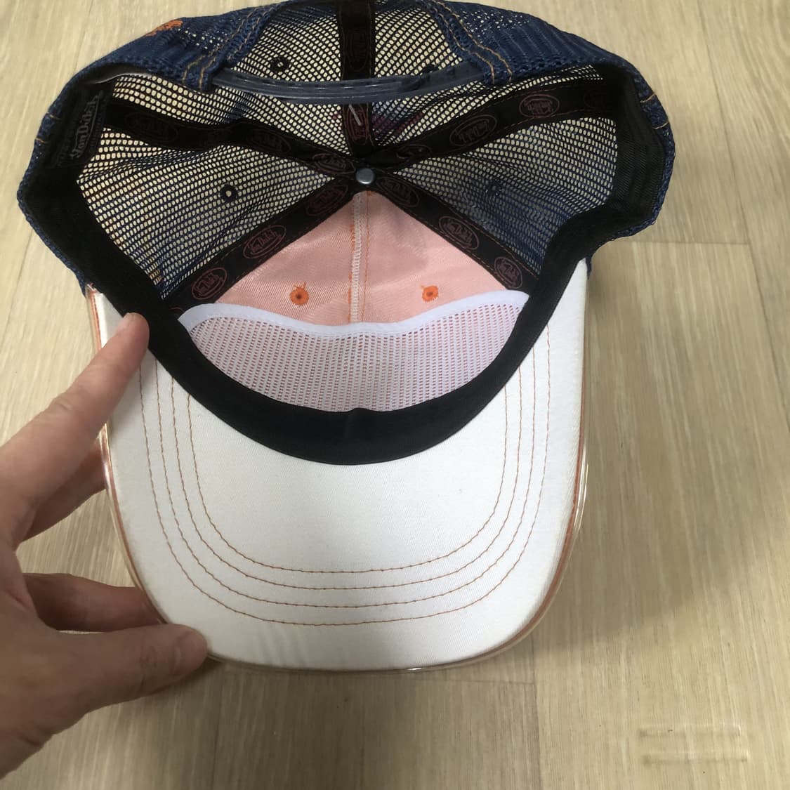 (OS) 00's 새상품 본더치 Von Dutch 오렌지 트러커 메쉬캡 상품이미지7