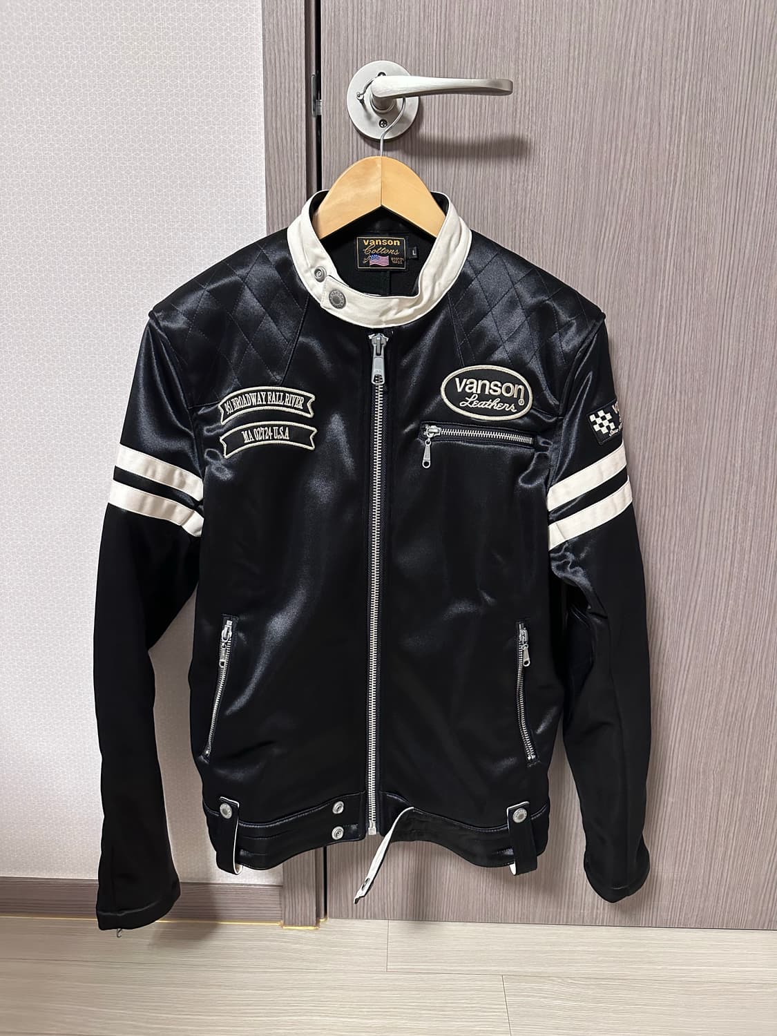 밴슨 라이더 Vanson striped rider jacket(L) 상품이미지1