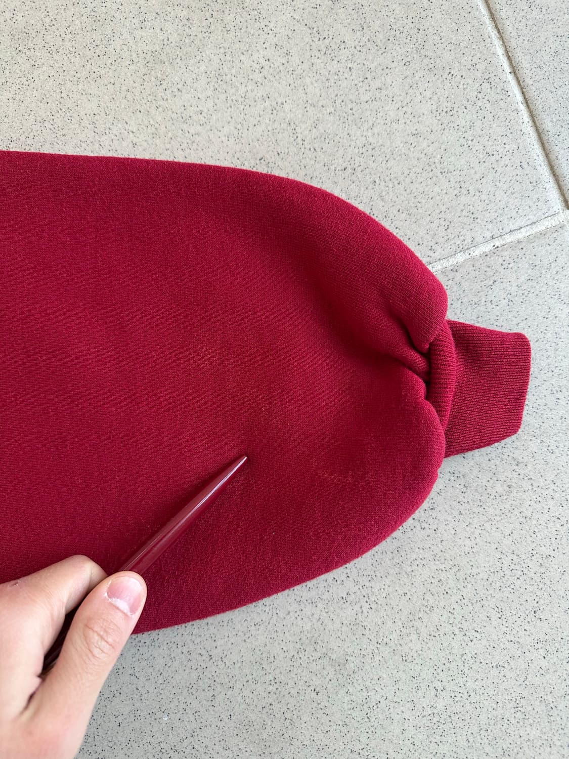 90s 빈티지 러셀 후드 버건디 L USA 상품이미지7