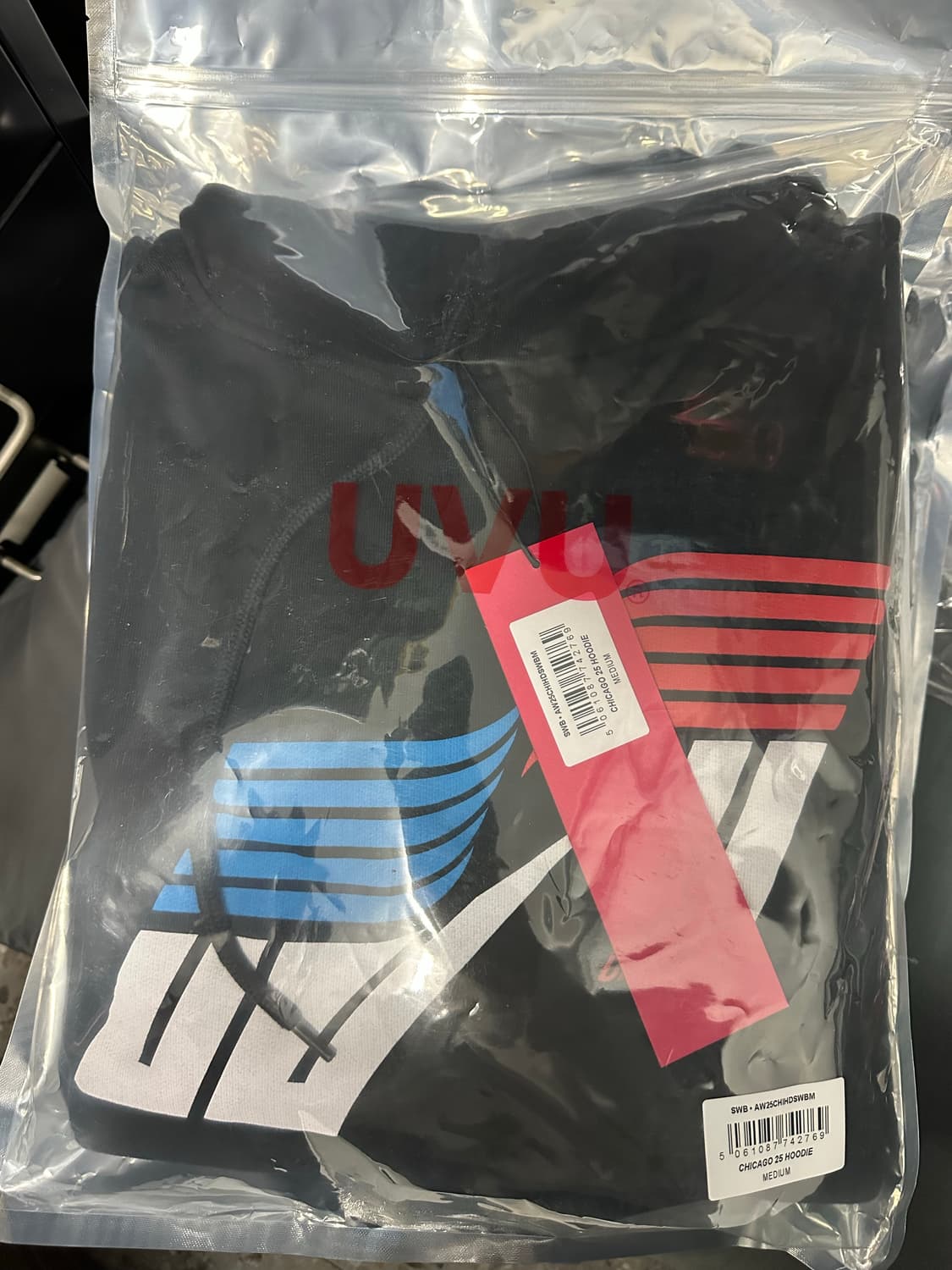 UVU 시카고 25 후드 블랙 M 상품이미지3