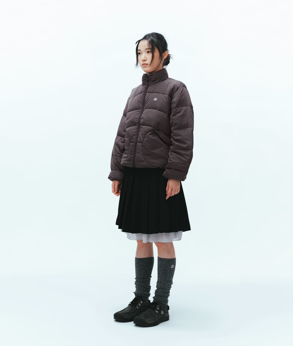 00 PADDED JACKET DARK BROWN 상품이미지3