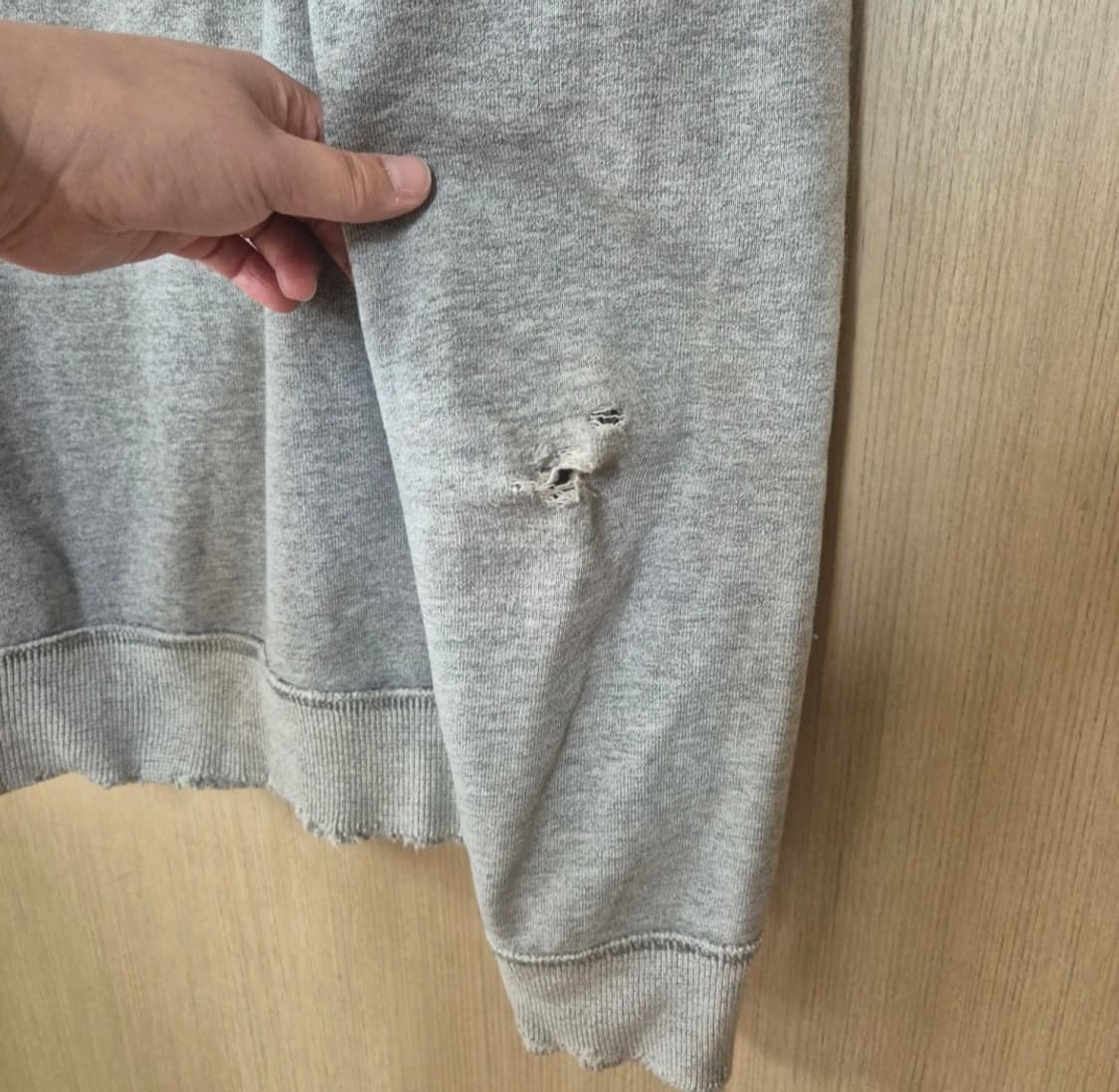 [XL]아베크롬비 그레이 빈티지 후드집업 상품이미지5