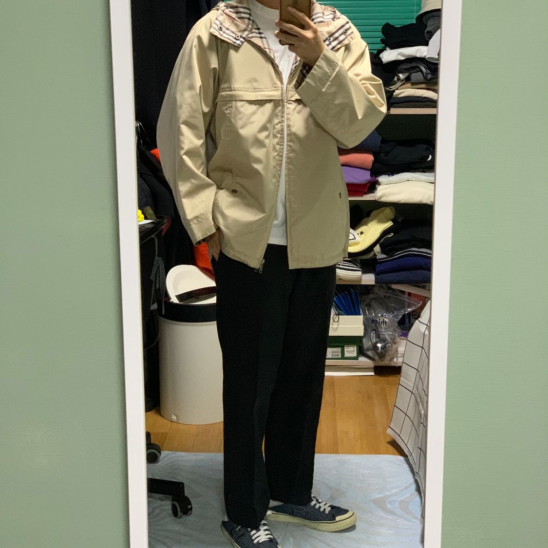 버버리 노바체크 양면 후드자켓(정품) 상품이미지7