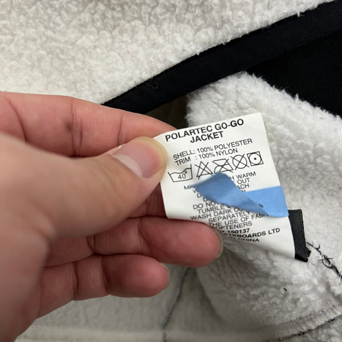 팔라스 Polartec go-go 플리스 집업 자켓 화이트 블랙 상품이미지7