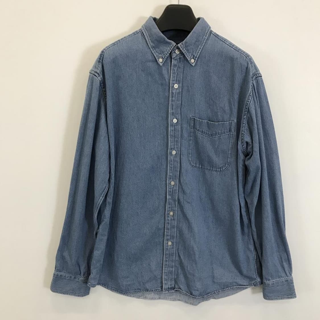 유니클로 오버데님셔츠 L 중청 상품이미지1