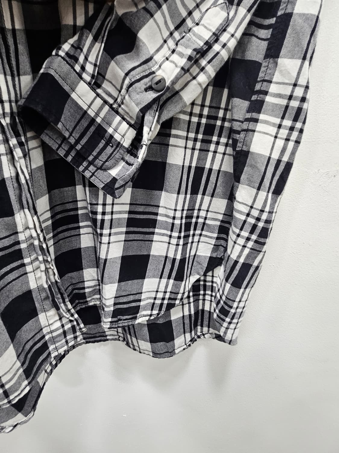 자라(ZARA MAN) 슬림핏 체크무늬 셔츠L 상품이미지8