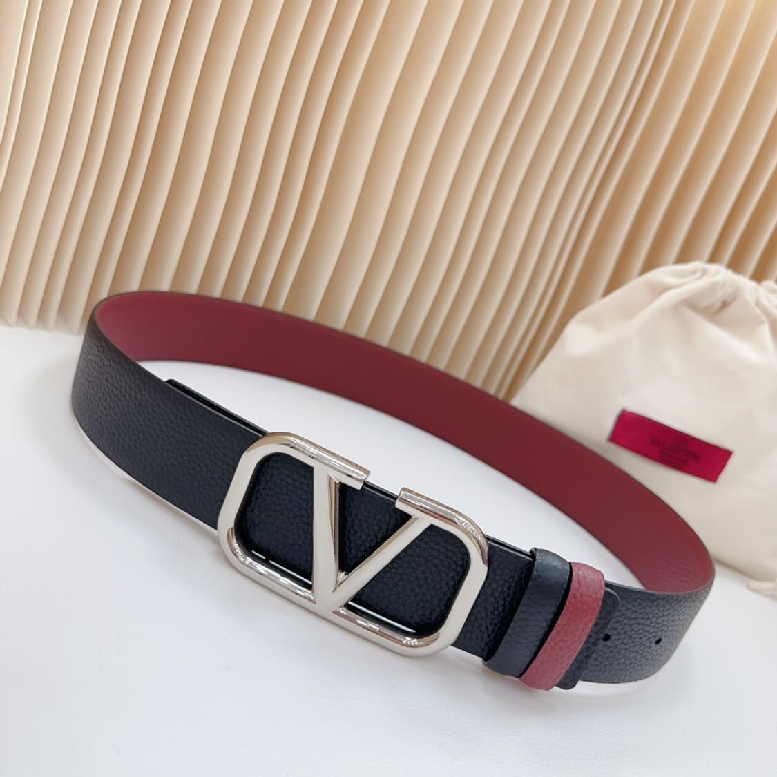 발렌티노 V로고 양면 벨트 상품이미지6
