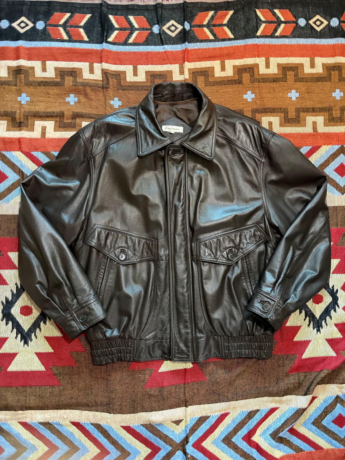 105) 00s 소가죽 A-2 레더 봄버 자켓 상품이미지1