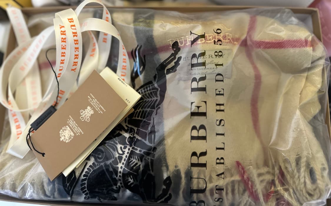 버버리 캐시미어 머플러 클래식 체크 남여공용 상품이미지5