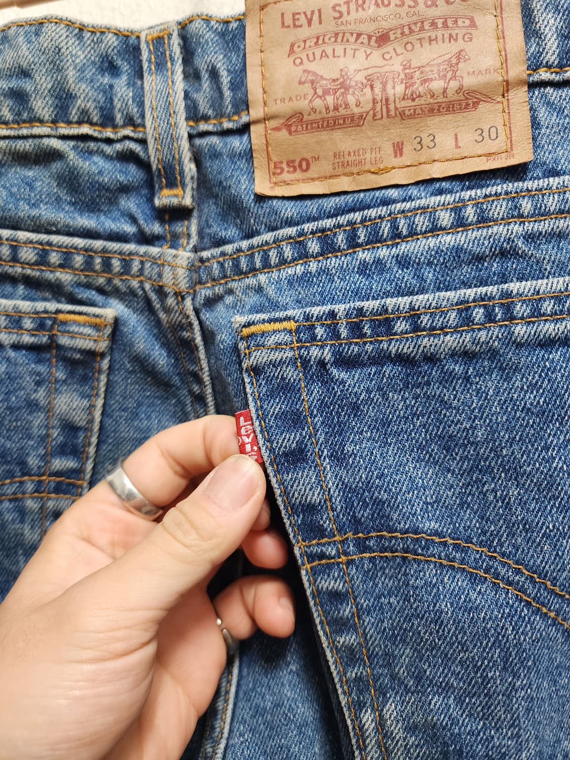 리바이스 90s USA 와이드 청바지 상품이미지3