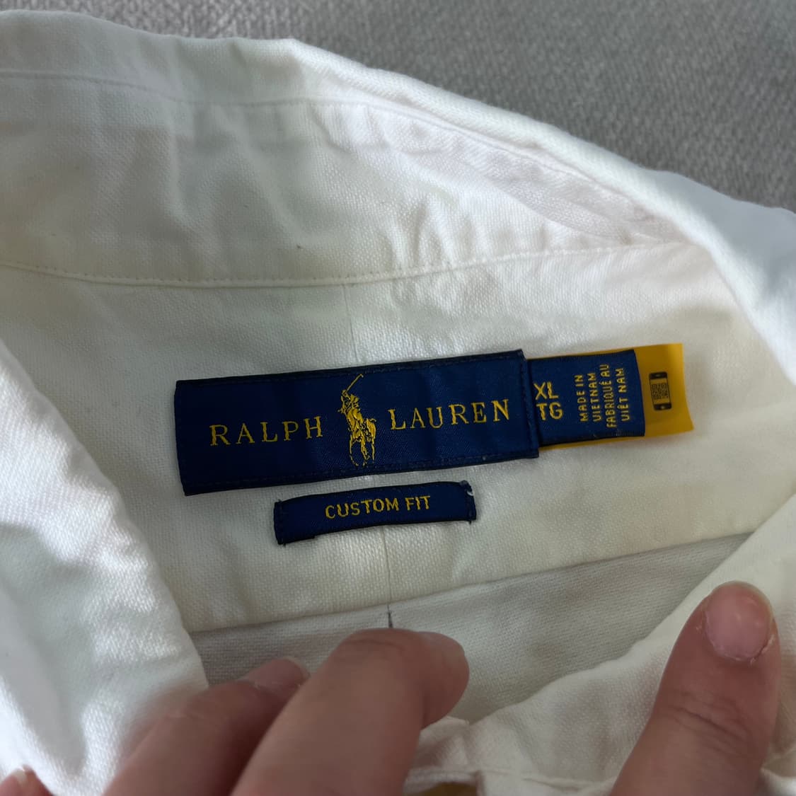 105 폴로랄프로렌 신형 커스텀핏 코튼 화이트 셔츠 상품이미지4