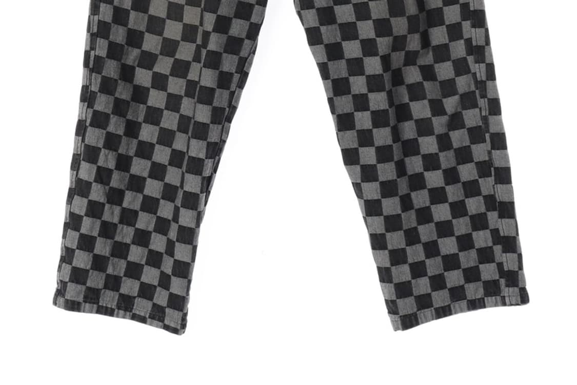 브라운브레스 빈티지 워싱 체크 와이드 밴딩 팬츠 XL 상품이미지4