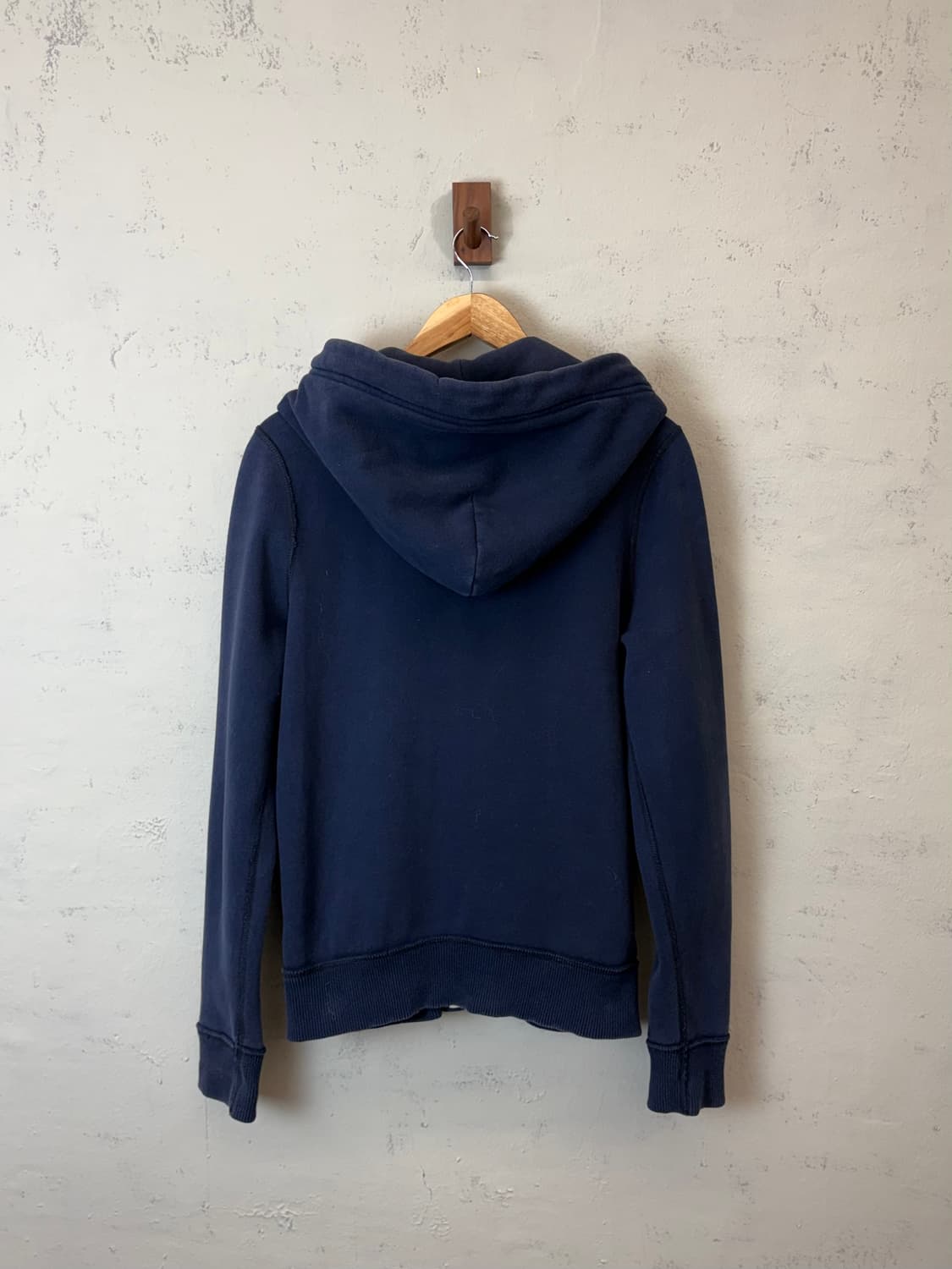 아베크롬비 빈티지 버튼 후드집업 네이비 상품이미지2