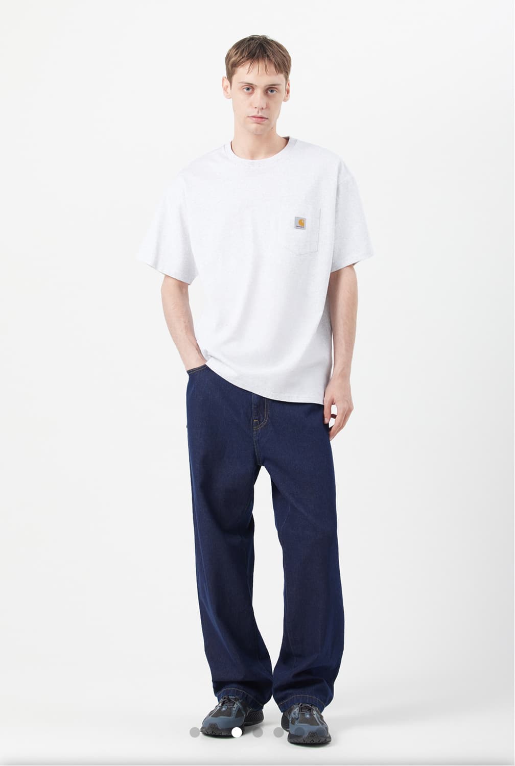 칼하트 WIP 로버트슨 데님 랜든 팬츠 블루 린스드 34 상품이미지3