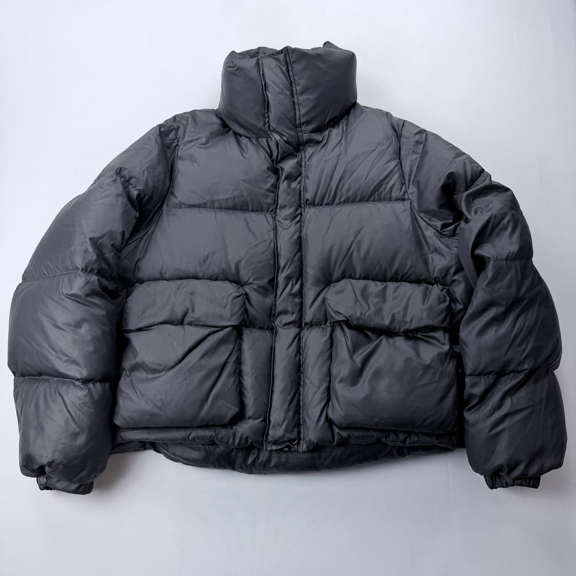 트리밍버드 글로우 하이넥 패딩 차콜 상품이미지2