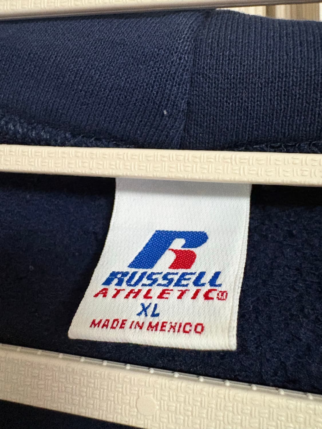 00s 러셀 빈티지 후드 집업 네이비 상품이미지4