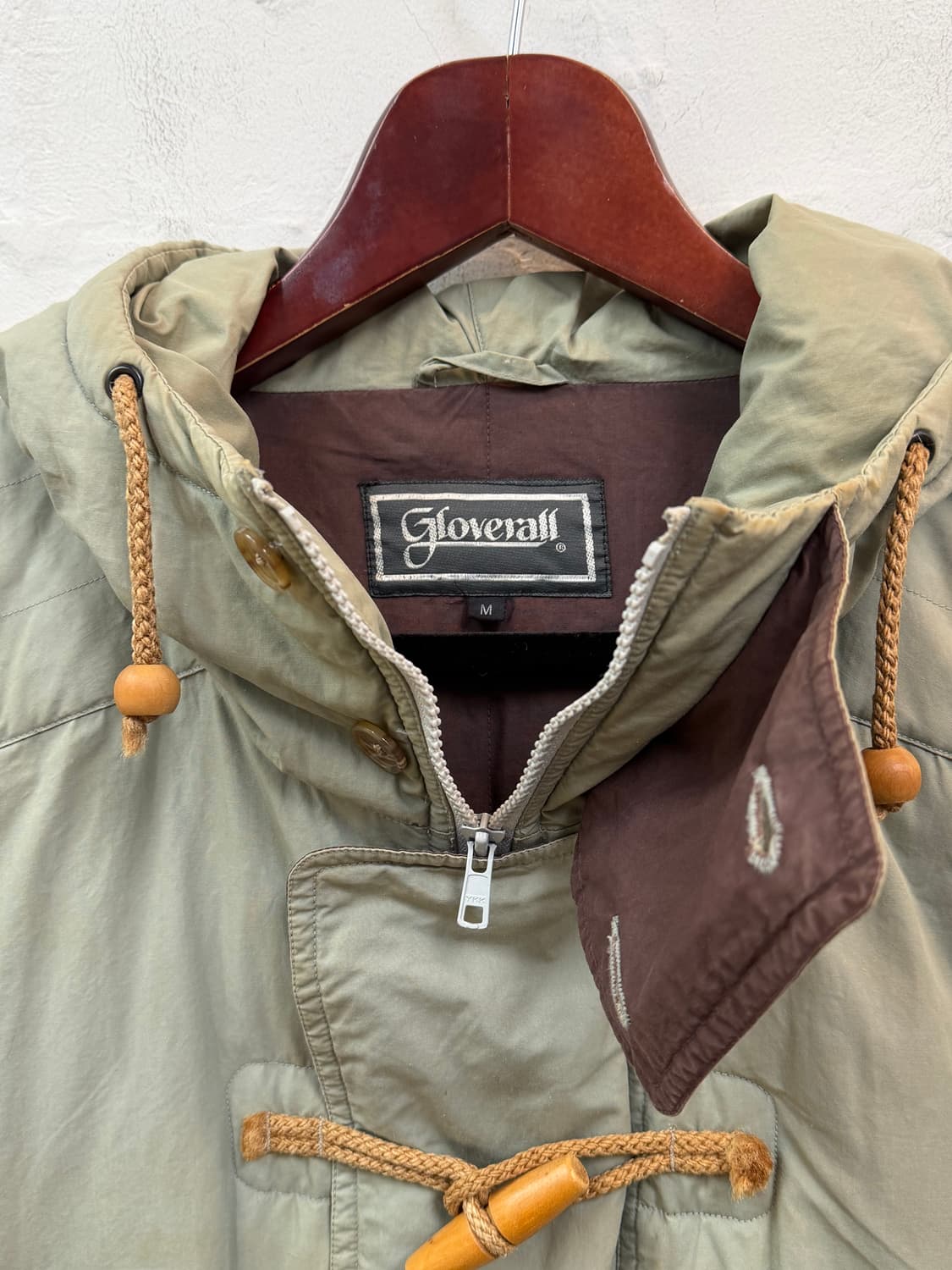 Gloverall 글로버올 올리브 더플 후드 다운 파카 M 상품이미지5