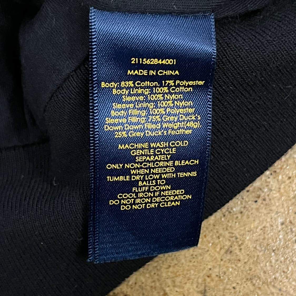 [정품/L] 폴로 랄프로렌 블랙 패딩 야구 점퍼 b17 상품이미지6