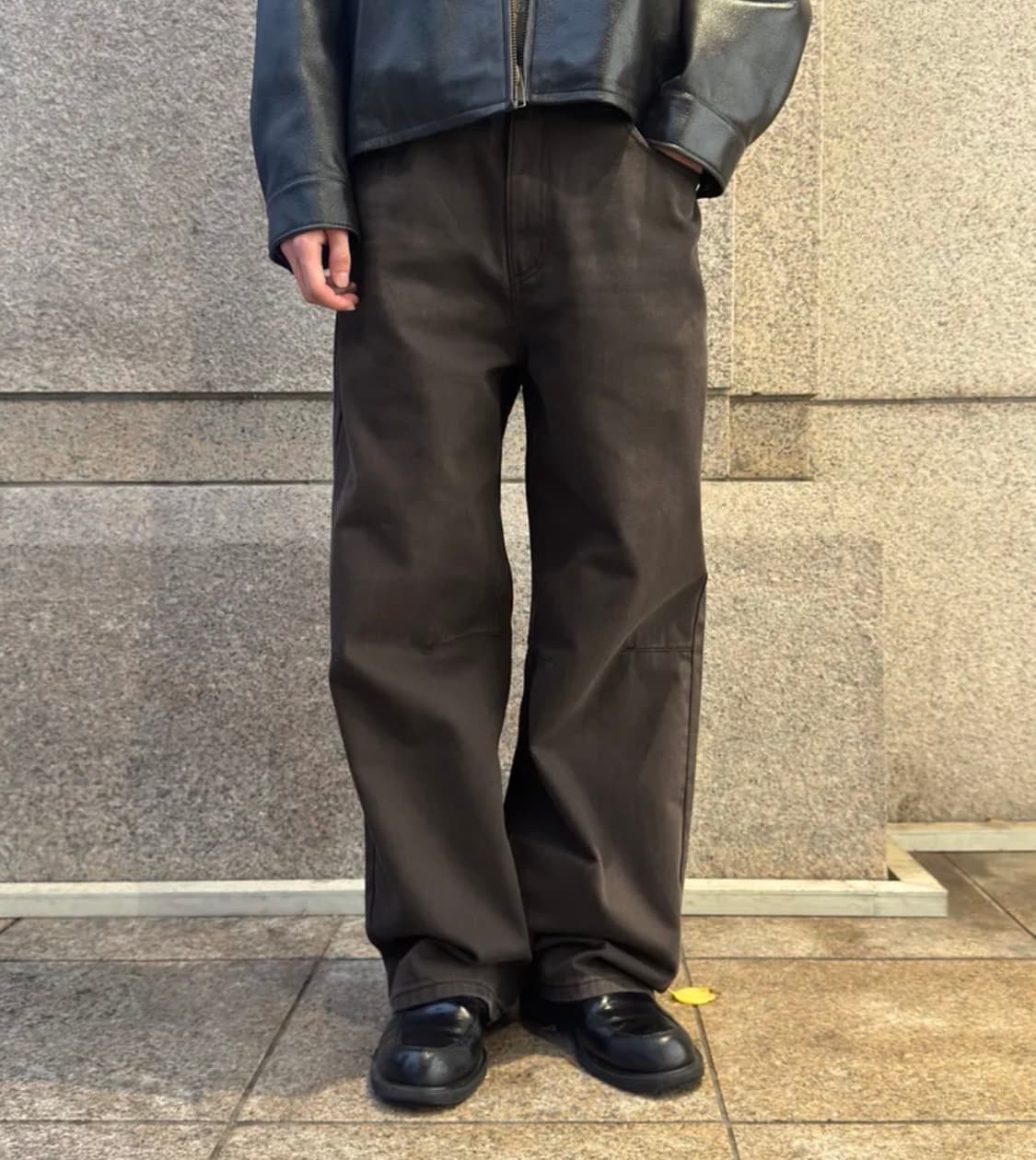 인사일런스 다트 와이드 데님 팬츠 BROWN M사이즈 새상품급 상품이미지6