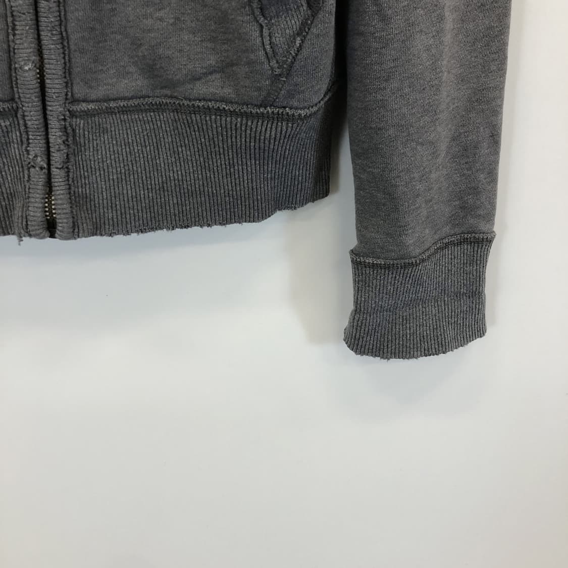 아베크롬비 Y2K 후드집업 M 그레이 상품이미지3